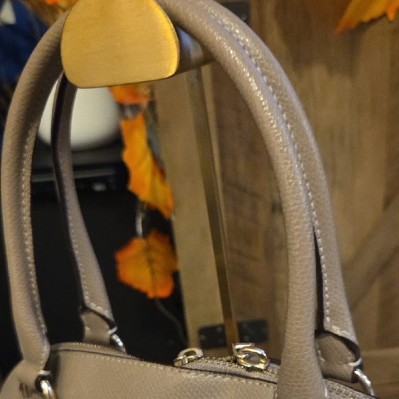 COACH DOME SATCHEL Taupe Handbag/Crossbody - Picture 9 of 15